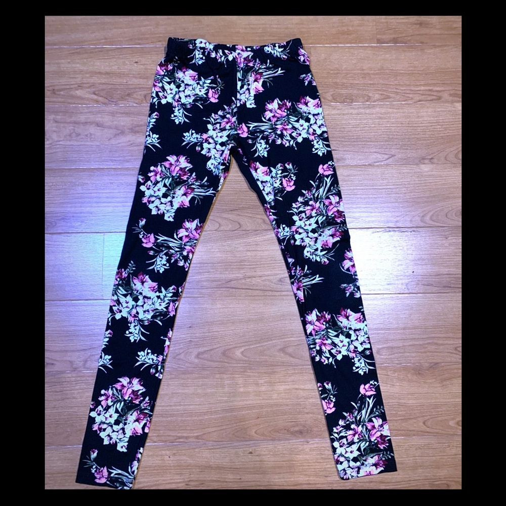 Lulu Luv Floral Leggings 14/16